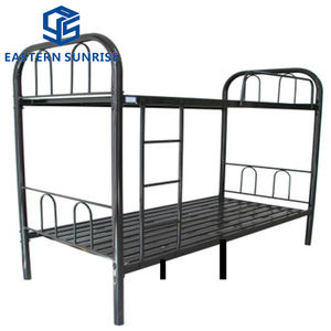 <span class=keywords><strong>Cama</strong></span> litera metálica resistente para adultos y niños, <span class=keywords><strong>cama</strong></span> <span class=keywords><strong>doble</strong></span> que ahorra espacio con barandillas de seguridad, litera superior individual - Product Image 6