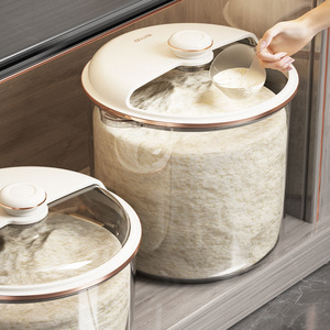 Dropshipping Shopify Rice Storage Bucket Insect Proof Moisture Seal Airtight Food Container 20 Jin Flour Tank <b>Kitchen</b> <b>Pantry</b> - Product Image 5