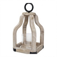 Support de bougie en bois pour chambre à coucher, décoration B&B, lampe à vent romantique vintage, chandelier d'hôtel, boîte en carton de Chine