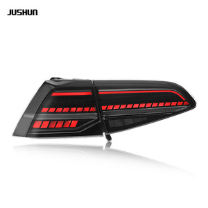 ชุดไฟท้ายรถยนต์ Jushun Golf 7 7.5 รุ่น LED สีแดงดำ 12V แบบดัดแปลง - Product Image 5