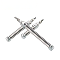 Cylindre pneumatique à double effet pour fournisseur, mini, petit, type CDJ2B, tige simple, alésage 10mm 12mm 16mm, course 20mm 25mm 30mm 150mm