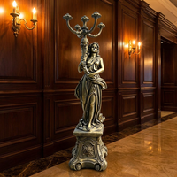 Statuette en bronze de qualité muséale - Sculpture en relief 3D de mascotte et de mode pour intérieurs de luxe, Statue en bronze