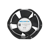Ventilador Axial de CA Industrial WELLSUNFAN de Bajo Ruido y Alto Flujo de Aire, 172x150x51mm, 6 Pulgadas, para Caja de Ordenador, 110V/220V, Rodamiento de Bolas 2500