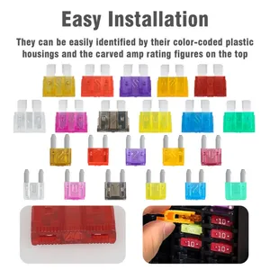 420 pièces Auto lame fusible assortiment Kit voiture camion <span class=keywords><strong>moto</strong></span> bateau <span class=keywords><strong>fusibles</strong></span> ATC ATO lames Auto camion automobile fusible - Product Image 5