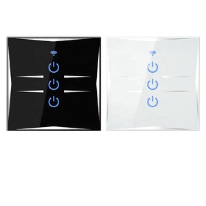 Interruptor inteligente de automatización del hogar con aplicación Tuya, Panel táctil de cristal estándar Eu/UK, 1/2/3/4 Gang, Wifi, interruptores de luz táctiles inteligentes - Product Image 2