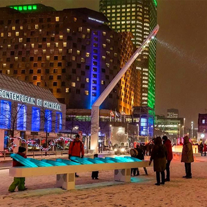 K212 quy mô lớn LED cảnh quan ánh sáng tác phẩm điêu khắc ngoài trời nhựa thủ công phát ra domionates cho trung tâm mua sắm khu dân cư - Product Image 3