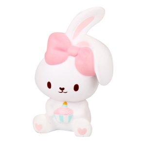Pu Foam Bunny With Cake <b>Squishy</b> Toy For Kids 2 4 Years Unisex Fidget Toy - Product Image 2