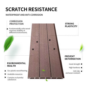 Sıcak satış ev bahçe dekoratif gizlilik çit su geçirmez paneller ahşap plastik kurulu kompozit malzeme açık Wpc çit - Product Image 2