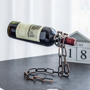 2024 nueva cocina comedor bodega Bar decoración suspensión mágica cadena de hierro estante de <span class=keywords><strong>vino</strong></span> cadena de hierro mágica soporte para botella de <span class=keywords><strong>vino</strong></span> - Product Image 5
