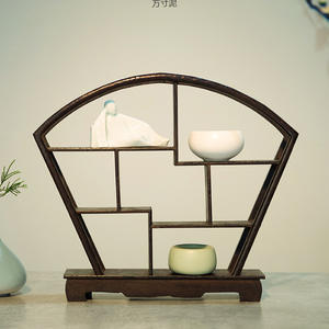 Porte-bogu <span class=keywords><strong>de</strong></span> bureau <span class=keywords><strong>en</strong></span> <span class=keywords><strong>bois</strong></span> massif à deux niveaux personnalisé Ornement <span class=keywords><strong>de</strong></span> table à thé archéologique antique Vaisselle <span class=keywords><strong>de</strong></span> chaîne d'approvisionnement d'usine - Product Image 3