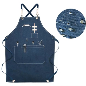 Mantella da <span class=keywords><strong>Parrucchiere</strong></span> Personalizzata Vinnie con Logo Stampato, Impermeabile in Poliestere, Vita Regolabile, Senza Maniche, Uniforme per Barbieri e Caffetterie - Product Image 2