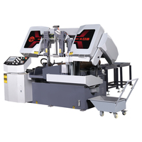 Vente directe usine – Scie à ruban métallique CNC automatique haute précision avec moteur 380V et PLC programmable, lame manuelle