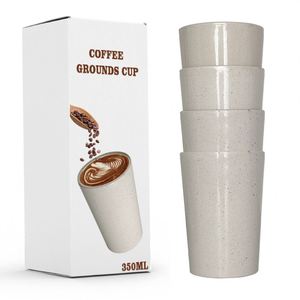 แก้วกาแฟย่อยสลายได้ขนาด 350 มล. ผลิตจากกากกาแฟ เกรดอาหาร ย่อยสลายได้ เป็นมิตรกับสิ่งแวดล้อม ใช้แล้วทิ้งได้ พิมพ์โลโก้ได้ เหมาะสำหรับร้านกาแฟ โรงแรม ของขวัญทางธุรกิจ - Product Image 2