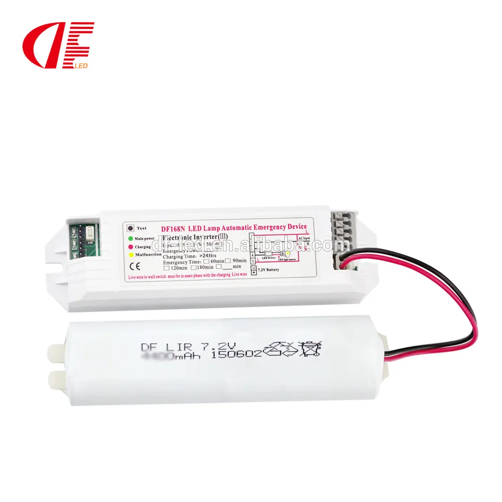 led emergency power unit DF 168N 10W 1h with t5 t8 led tube battery driver for emergency use