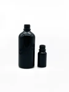 Black Nail Polish Bottles 5-100ml Black Glass Vials