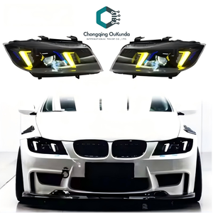 Fari LED Bicolore DRL per <span class=keywords><strong>BMW</strong></span> E90, Stile Occhi di Serpente, Serie 3 330i 320i, Luci di Segnalazione, Accessori Auto - Product Image 1