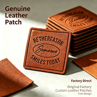 Étiquettes personnalisées en cuir véritable thermosoudées, écologiques, pour vêtements, chapeaux, accessoires de confection à coudre, vente en gros, OEM, faible MOQ