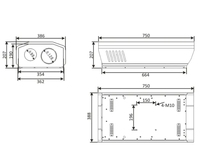 Boîtier d'accessoires de surveillance de boîtier de caméra reflex numérique CCTV extérieure pour caméra PTZ variable intelligente