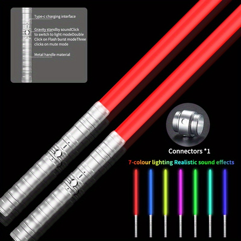 7 couleurs/doubles épées argentées