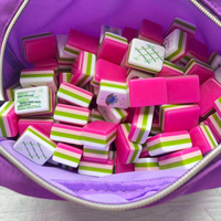 Tuiles de Mahjong américaines personnalisées en cristal et acrylique - Conception durable, portable et pliable