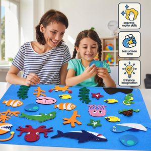 Cảm Thấy Bảng Câu Chuyện Kit Biển Mầm Non Kể Chuyện Đồ Chơi Cho Lớp Học Mẫu Giáo Đầu Học Tập Tương Tác Giáo Dục Đồ Chơi - Product Image 2