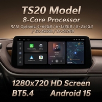 Nuevo Reproductor de DVD para Auto de 12.3 Pulgadas con Pantalla LCD Grande, Pantalla Táctil Android, DSP 4G para Lexus Universal, Navegación GPS Android 15