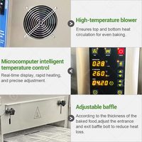 Horno Comercial para Pizza, Eléctrico/a Gas, con Banda Transportadora de 15, 18 y 32 Pulgadas