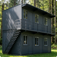 Maison conteneur mobile de type capsule spatiale avec fenêtre de caravane, prête pour usage bureau/boutique, design moderne, respirante