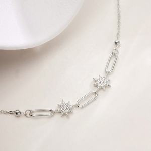 Bracelet en argent sterling 925-Bijoux octogonaux en zircon étoile à la mode, conçus pour les femmes, cadeau plaqué or, donnez-<span class=keywords><strong>le</strong></span> lui. - Product Image 4