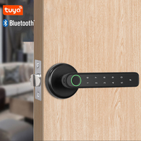 Serrure à poignée électrique Tuya Smart Home Serrure de porte biométrique Inteligente à empreinte digitale Serrure de porte numérique