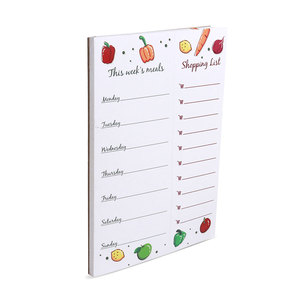 Tear Off Shopping frigo Magnet Pad Planner per pasti e blocco note per la lista della spesa con Logo personalizzato - Product Image 2