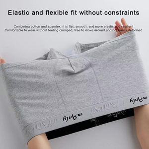 OEM/ODM morbido cotone da <span class=keywords><strong>uomo</strong></span> mutande traspiranti grigie grigie nere leggere Boxer <span class=keywords><strong>slip</strong></span> da <span class=keywords><strong>uomo</strong></span> - Product Image 6