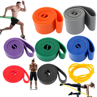 Venta al por mayor de alta calidad colorido Pilates Yoga fuerza entrenamiento resistencia bandas entrenamiento gimnasio equipo Fitness ejercicio bandas