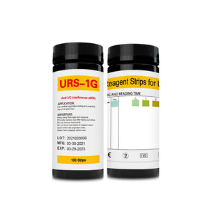 Bandelettes de test de glycémie urinaire en une étape, kit de dépistage du diabète avec 100 bandelettes de test, manuel, en plastique, certifié CE, durée de conservation de 2 ans - Product Image 1