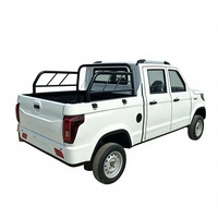 Mini camionnette électrique 4 places, double cabine, fourgonnette de passagers et de marchandises avec benne ouverte pour usage agricole et domestique
