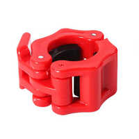 Gros 2 barre de levage de poids gym fitness haltère boucle clips de verrouillage pince barbell collier rose barbell clips