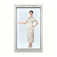 Pantalla LCD Transparente Interactiva con Holograma 3D de 11.6-86 Pulgadas, 4K, Táctil, Holobox, Póster Digital con SDK para Centros Comerciales