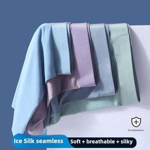 Calzoncillos bóxer de punto de seda helada para hombre, cómodos, transpirables, antibacterianos, de secado rápido, sin costuras, ecológicos, ODM - Product Image 2