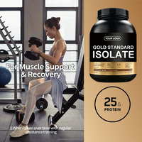 AOCSE-OEM/ODM Poudre d'isolat de protéines de lactosérum pour la prise de masse musculaire chez l'adulte, 20-29g de protéines par portion, naturelle, 2 livres