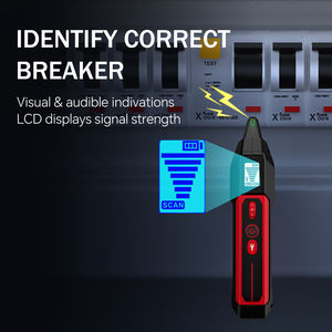 Détecteur de disjoncteur NF-824 à vente chaude avec écran LCD, testeur NCV et lampe torche, testeur de tension avec prise GFCI intégrée - Product Image 5