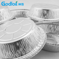 Barquettes de cuisson et de service en aluminium écologiques, recyclables, de qualité alimentaire, résistantes au congélateur, 7, 8 et 9 pouces, pour traiteur, pâtisserie et barbecue, sous blister