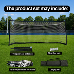Portería de Fútbol Portátil con Marco de Acero de Alta Calidad, Portería de Fútbol Plegable con Red Resistente para Entrenamiento Profesional de Fútbol - Product Image 2