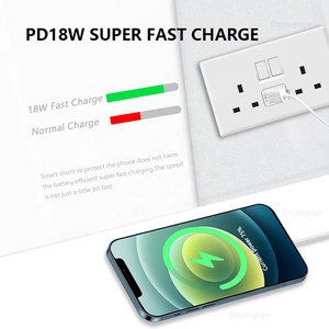 영국 몰타 초슬림 1/2/<span class=keywords><strong>3</strong></span>/4구 PC 화이트 벽면 전기 스위치 18W 스마트 퀵 타입 C USB 소켓 13A 벽면 전원 콘센트 플러그 - Product Image 2
