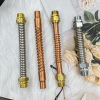 Tuyau flexible en laiton ondulé pour climatiseur, raccordement en cuivre, tube OEM