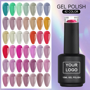 Vente en gros de vernis à ongles gel UV végétalien avec logo personnalisé Design français DIY Friendly Non-Toxic Eco-Friendly Hema Free Long Lasting 15ml - Product Image 1