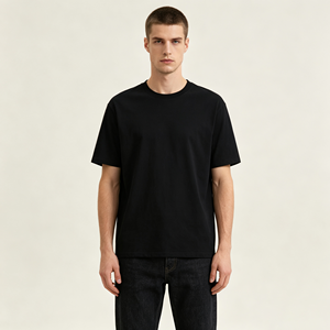 T-shirt Homme en Coton Épais Personnalisé avec Impression Numérique Logo Graphique Marque Blanc Coupe Oversize pour Homme - Product Image 1