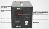 8/12KVA 220V Estabilizador/regulador de voltaje CA estable ISO9001 Certificado Diseño de moda Pantalla LED Monofásico SVC SDR SVR 50Hz