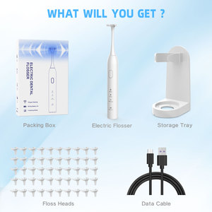 Hydropulseur électrique avec 50 têtes de rechange, chargement Type C, blanc, pour le nettoyage des dents et de la langue - Product Image 6