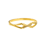 Bracelet unisexe en acier inoxydable plaqué or de haute qualité, style hip-hop, avec zircone, idéal pour un anniversaire ou un événement chrétien
