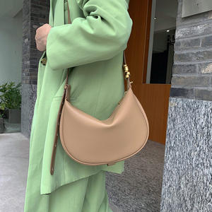 Bolsos de Hombro para Mujer 2025, Bolsos de Cuero Genuino de Gran Capacidad, Bolsos de Moda para Mujer, Bolsos de Cuero Estilo Media Luna - Product Image 2